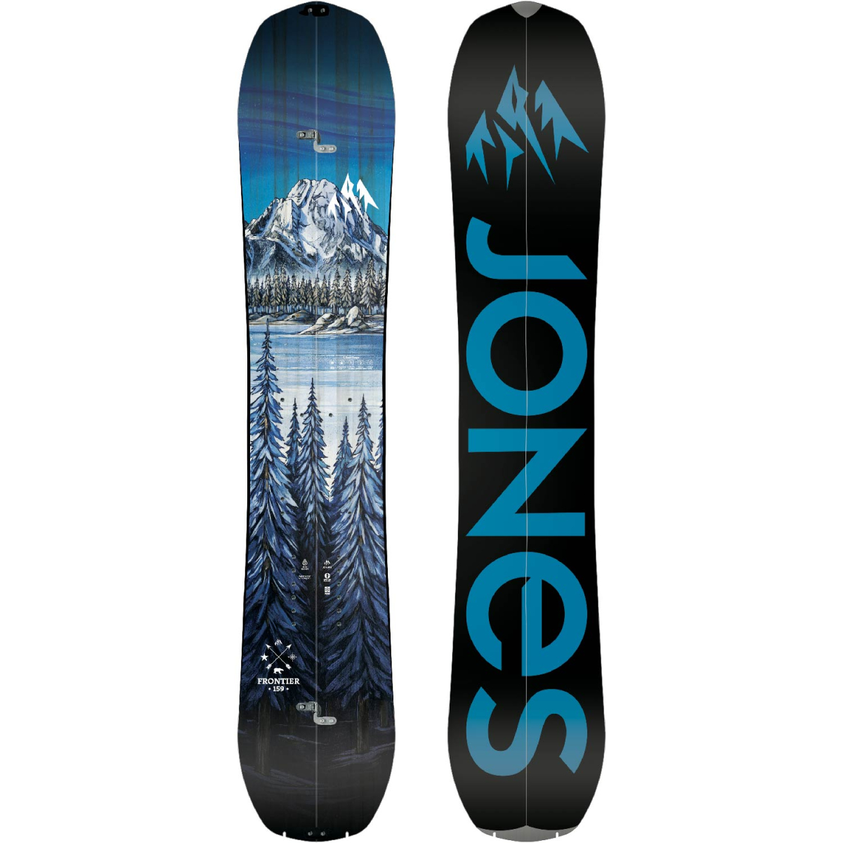 Jones Frontier Split 159 ビンディング スキン付き Jones Frontier Splitboard