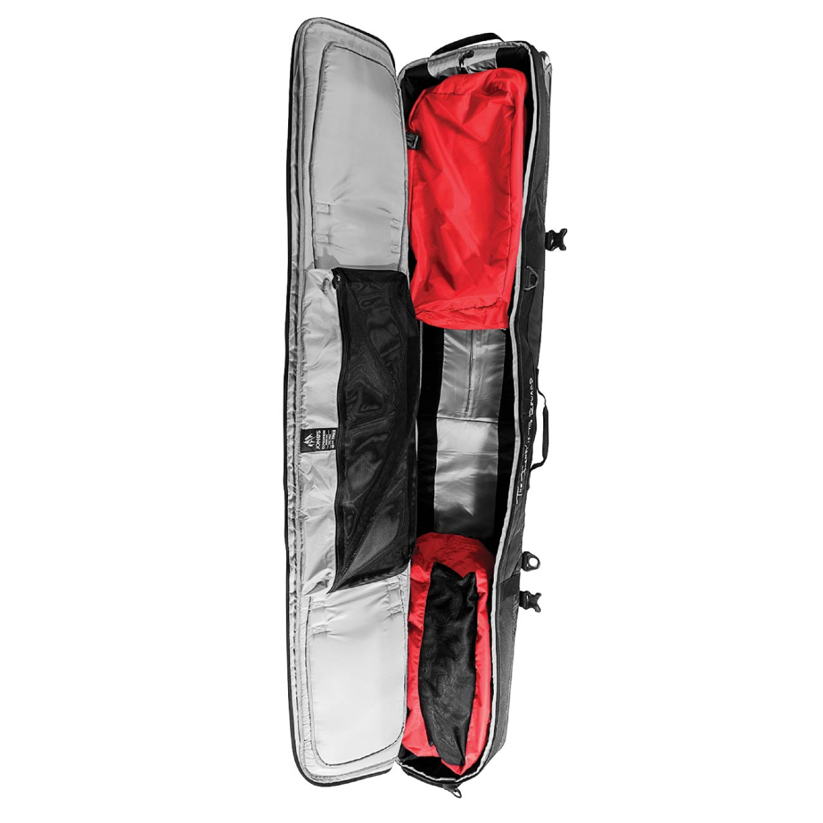 jones expedition snowboard bag Large Capacity with Wheels, Single/Double Board Ski Bag 3 Storage Compartments Boot Helmet Travel Backpack, for Road Trips and Air Plane Travel,D,166cm The Adventure Board Bag is available in one size and fits up to a 166cm board. Jones Expedition Boardbag